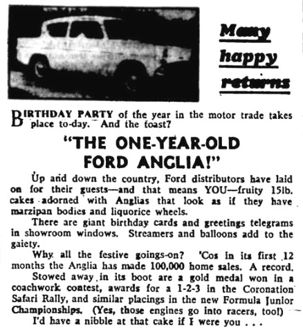 Ford Anglia - Birthday