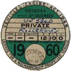 1960 Tax Disc