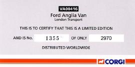 va00416 Certificate