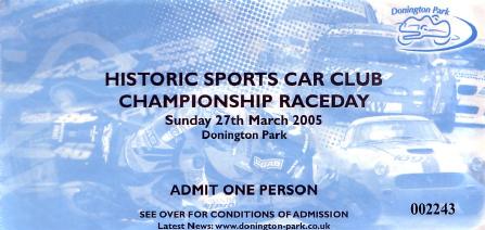 Donington Park Ticket