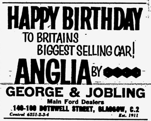 Ford Anglia - Birthday