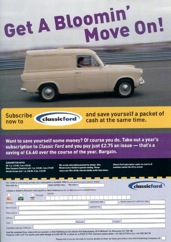 Classic Ford subscription Service