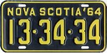 1964 Plate
