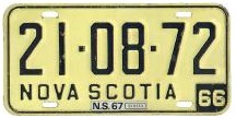 1967 Plate