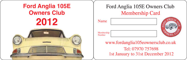 2012 Membership Card